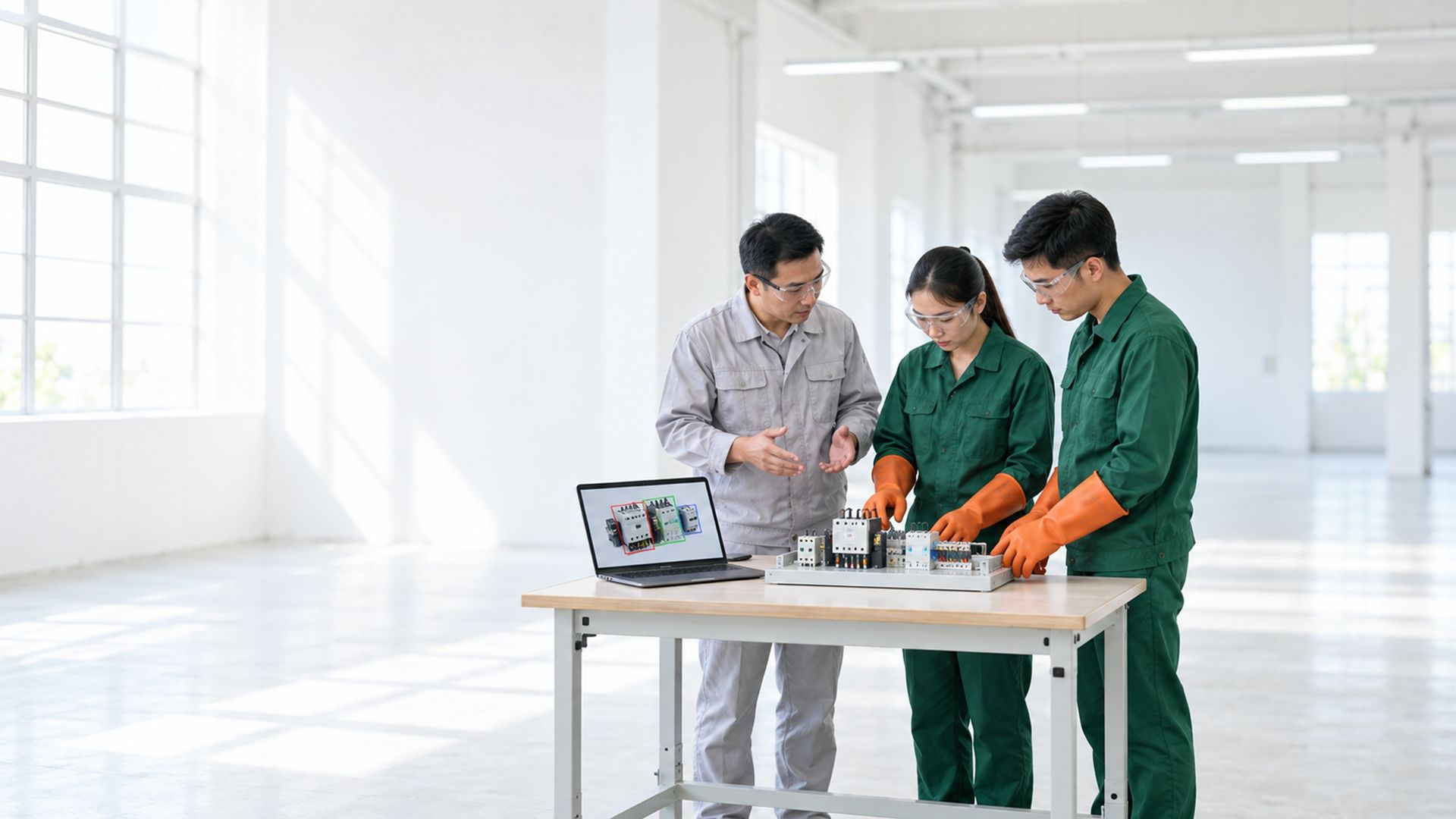 Minh họa hoạt động tại xưởng kỹ thuật
